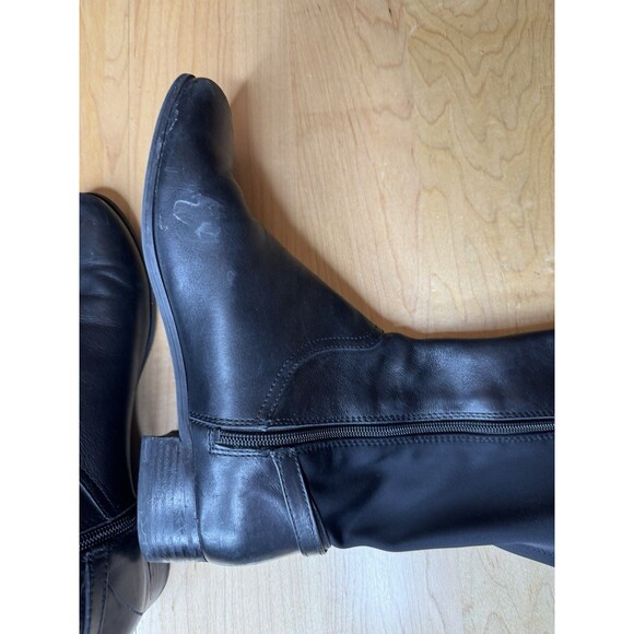 Nine West Vtg America Symphonyo Womens Boot 9 M black tall riding knee high - Picture 4 of 8